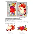Christmas Santa and snowflake static window decals double-sided 2-sheet set 20x30cm - Santa Claus Snowflake Set (DJ4073-ZC)