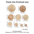 Guida alle taglie per il set di 9 cesti decorativi da parete in stile bohémien - Set Decorazione Parete Intrecciata Boho (MJ3029)