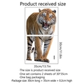 Selbstklebende realistische Tiger Wandaufkleber für Wohnzimmer und Schlafzimmerdeko - Tiger-Stil