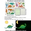 Adesivi murali dinosauri fluorescenti per decorazione camera da letto per bambini - Set Dinosauro Fluorescente