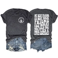 Vue avant et arrière du t-shirt gris avec citation d'amitié et short en jean bleu - Noir Chiné/Police Blanche