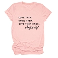 Detailed view of pink cotton T-shirt featuring bold black graphic slogan and text - Pink (Black Text)