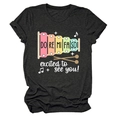 Vue détaillée d'un t-shirt gris foncé avec un imprimé de xylophone coloré - S / Gris Chiné Noir