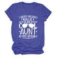 Close-up of a dark purple t-shirt featuring white slogan print and sunglasses graphic - Vintage Blue (White Font)