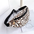 Marsupio alla moda con stampa leopardata in pelle PU e tracolla regolabile in nylon - Stampa Leopardata