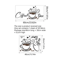 Wandsticker Coffee Time im Detail mit Maßen 60x30cm und minimalistischen Kaffee-Motiven - 30x40cm (MS6333-ZY)
