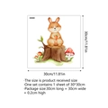 Guide des dimensions du sticker mural lapin aquarelle affichant la taille 30x30cm - Ms6335-zy (30*30 Cm)