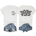 Front and back detail of white slogan T-shirt with peach graphic and blue denim shorts - White (Black Font)
