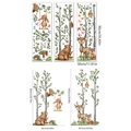 Forest animal wall stickers with watercolor bear deer and fox for kids room decor - Forest Animal Set 30x90cmx3pcs (MS4356-ZC)