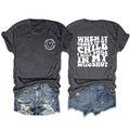 Deep grey t-shirt with heart print and distressed blue denim shorts flat lay set - S / Tops / Black Heather Grey