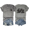 Flachbild von grauem T-Shirt mit Buchstabendruck und blauen Ripped-Denim-Shorts Set - S / Dunkelgrau (Schwarzer Druck)