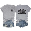 Front and back detail of Sassy Mom t-shirt with letter print and skeleton graphic - S / Light Gray
