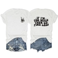 Close-up of retro letter print on white cotton T-shirt and denim shorts set - S / White