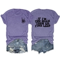 Flat lay of purple heather tee with Sassy Mom print and denim shorts for summer outfits - S / Purple (Black Print)