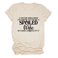 Detailed view of the soft oat beige fabric texture and black letter printing on the T-shirt - S / Sand (Black Font)