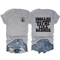 Front and back view of gray graphic T-shirt with distressed denim shorts set - S / Light Gray