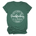 Dark green short sleeve T-shirt with white circular slogan print on plain background - Retro Green (White Font)