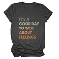 Detailed view of vintage charcoal grey t-shirt with colorful printed slogan texture - Black Heather Grey