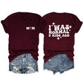 Front and back detail of burgundy t-shirt with heart and kids letter print - Wine Red (White Print)