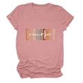 Short sleeve emergency nurse t-shirt in dusty rose pink with stylish letter print - Rose Gold (White Text)