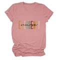 Detail of pink emergency nurse t-shirt with high-quality graphic print on white background - Rose Gold (Black Text)