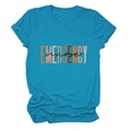 Short sleeve Emergency Nurse teal crew neck t-shirt with a stylish print design - Lake Blue (Black Text)