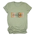 Detail of emergency nurse print on heather green crew neck cotton t-shirt - Olive Green (Black Text)