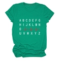 Detail of green T-shirt showing fabric texture and white letters with red heartbeat line - S / Ink Green (White Text)