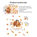 Cartoon turkey and maple leaf pumpkin wall sticker set for Thanksgiving home decor - Thanksgiving Turkey Cartoon Set (CT8032-NH)