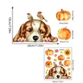 Size guide for autumn static window stickers with puppy and pumpkin theme dimensions - CT3029-YL(30*35cm)