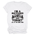 Detail of artistic black typography printed on a casual white cotton crewneck t-shirt - White (Black Font)