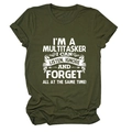 Detail of rolled sleeve cuffs and white slogan print on army green cotton t-shirt - Army Green (White Print)