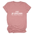 Close-up of the white printed text on a dusty pink casual round neck cotton t-shirt - S / Rose Gold (White Font)