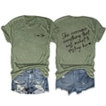 Detail of green motivational t-shirt and distressed denim shorts in a flat lay view - Olive Green (Black Print)