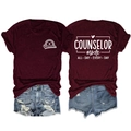 Flat lay of maroon counselor mode T-shirt with vintage denim shorts and rainbow print - Wine Red (White Print)