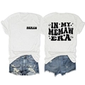 White cotton t-shirt featuring vintage IN MY MEMAW ERA double-sided black print - White (Black Pattern)