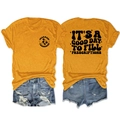 Piatto di maglietta giallo senape con stampe farmacia e pantaloncini di jeans strappati - S / Giallo Senape (Grafica Nera)