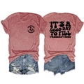 Completo t-shirt rossa Pharmacy Technician e shorts di jeans con scritta Good Day To Fill Prescriptions - Oro Rosa (Grafica Nera)