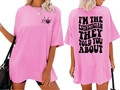 Pink oversized T-shirt featuring Esthetician back print and front bone hand icon - S / Rose Red