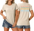 Detaillierte Vorder- und Rückansicht des beigen T-Shirts mit I Speak Toddler Spruch - S / Sandfarben