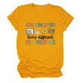 Detailed view of ginger yellow t-shirt with Communication looks different printed text - S / Mustard Yellow