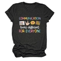 Détail de l'imprimé slogan de communication sur t-shirt en coton gris foncé chiné - S / Hauts / Gris Chiné Noir