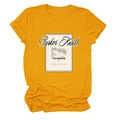 T-shirt giallo senape con stampa vintage Parker Knoll 1993 stile etichetta vino - S / Giallo Senape