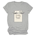 Dettaglio della stampa vintage Parker Knoll 1993 Chardonnay su una t-shirt grigia - S / Grigio chiaro