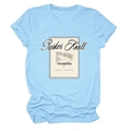 Light blue Parker Knoll 1993 vintage vineyard print crew neck short sleeve cotton T-shirt - Light Blue