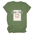 Detail of Parker Knoll 1993 vintage print on a heather green cotton blend T-shirt - Olive Green