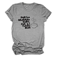 Detail von Strickstoff und spanischem Slogan auf dem grauen Rundhals-T-Shirt - S / Dunkelgrau (Schwarze Schrift)
