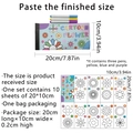 Détails du kit de coloriage de fleurs avec 10 pages intérieures et 3 feutres colorés - Kit de Coloriage Fleurs de Dessin Animé (TB2000-KQ) / 10 Autocollants + 3 Stylos