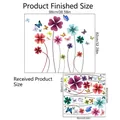Clover and butterfly wall stickers 98x82cm floral decal set for living room bedroom decor - Colorful Clover Butterfly (MS531-YW) / 30cmx60cm (2 Sheets)