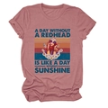 Détail du t-shirt rose poudré avec motif graphique rétro et slogan pour femme - Or rose